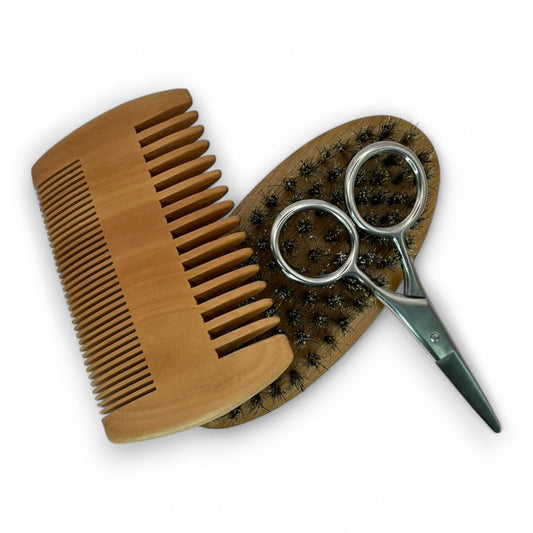 Bartpflege-Set aus Holz – Menovis BeardCraft